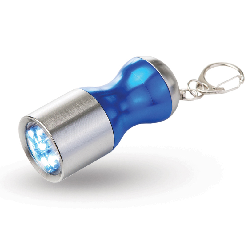 מחזיק מפתחות פנס 6 לד, אל חלד מעוצב 6 לדים
6.5 ס