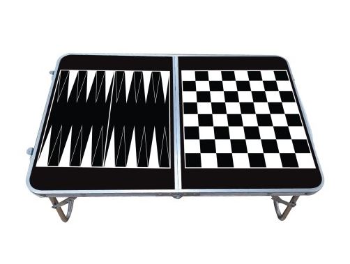 שולחן אלומיניום CAMPSTAR מתקפל עם לוח שש בש/דמקה/שחמט.
עם ידית אחיזה לנשיאה נוחה.
עמיד במים וניתן לשטיפה.
מידות מצב פתוח: 60x25x40 ס״מ.
מידות מצב סגור:40x4x30 ס״מ.