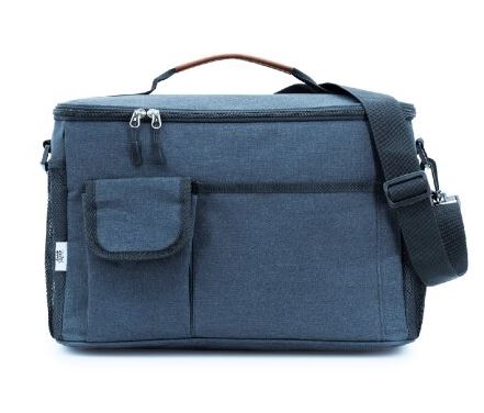 צידנית משפחתית קאמפסטאר 22 ליטר מלאנז׳ ממוחזר עם כיס לנייד. 
מידות: 19x24x38 ס