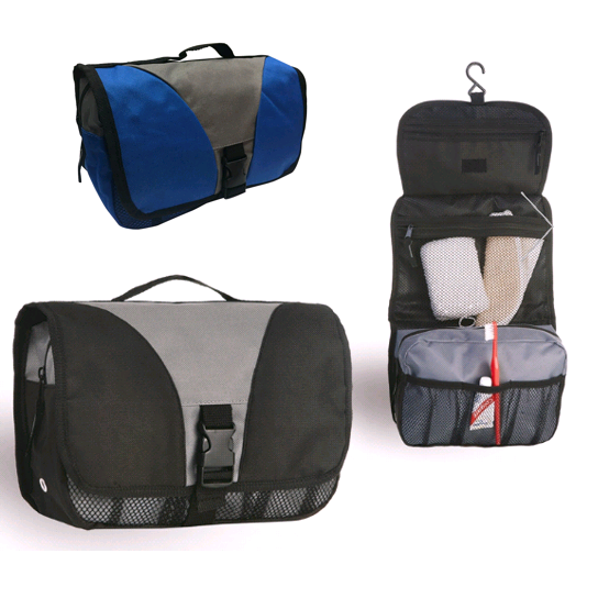 בייסיק - תיק רחצה 26x8x18 ס”מ הנפתח ל-3 שלבים.
עם וו תלייה, ידית נשיאה ומראה.
