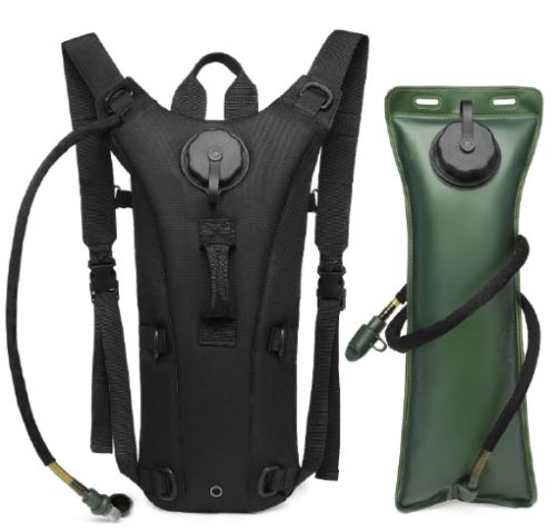 שטח - תיק נשיאה עם שקית שתייה 3 ליטר, עם ידית נשיאה.