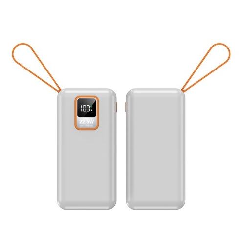 פאוור בנק צג דיגיטלי 22.5W טעינה מהירה 10,000MAH.
רצועת נשיאה. 
מידות: 11x5.5x2.5 ס״מ.