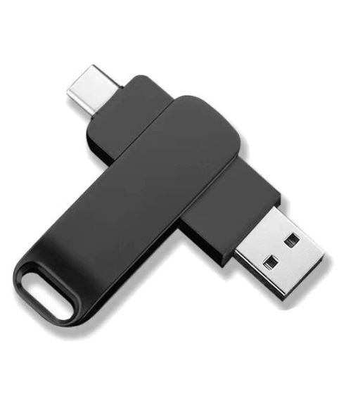 דיסק און קי 64G זכרון נייד SanDisk.
חיבור USB למחשב.
חיבור TYPE C למכשירים ניידים.