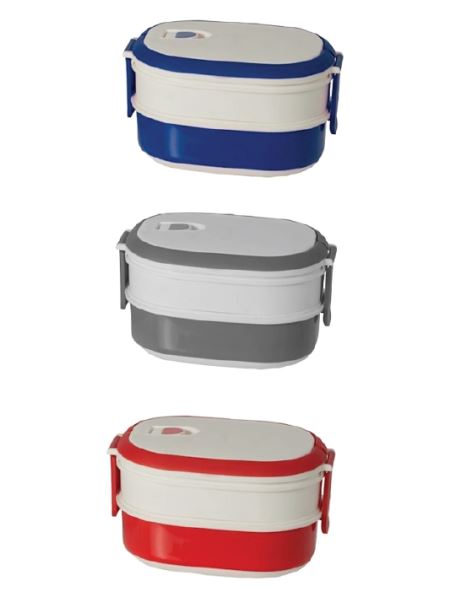 קופסת אוכל גדולה 2 תאים, 20x14x11 ס