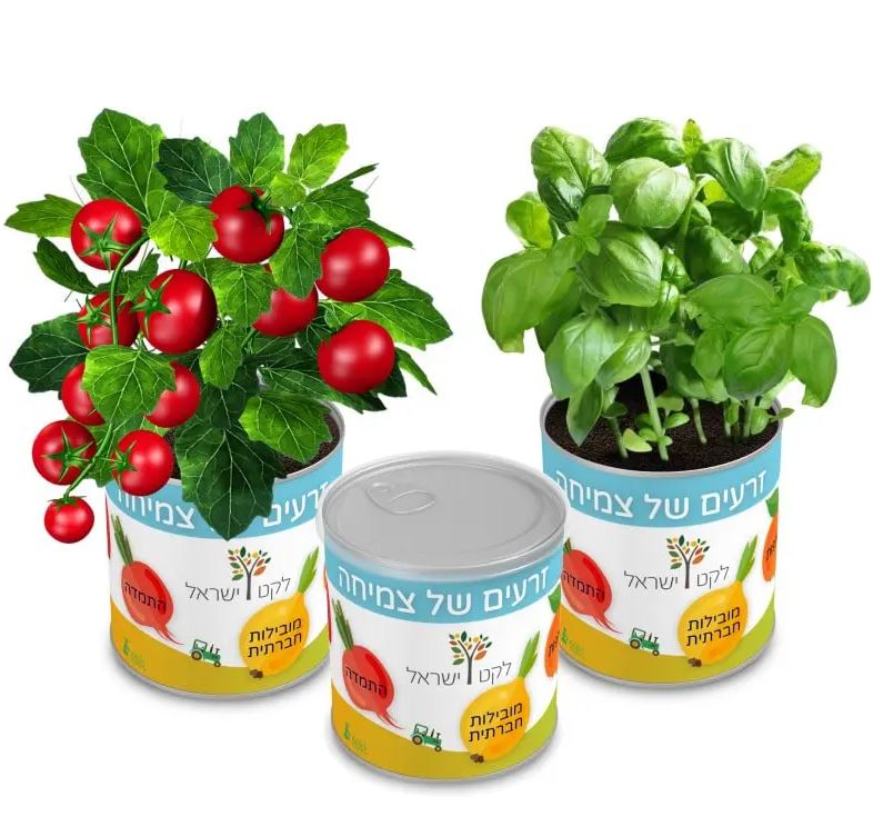 פחית תבלין – פחית הנבטה עם מכסה אלומיניום + מכסה פלסטיק (המשמש אח