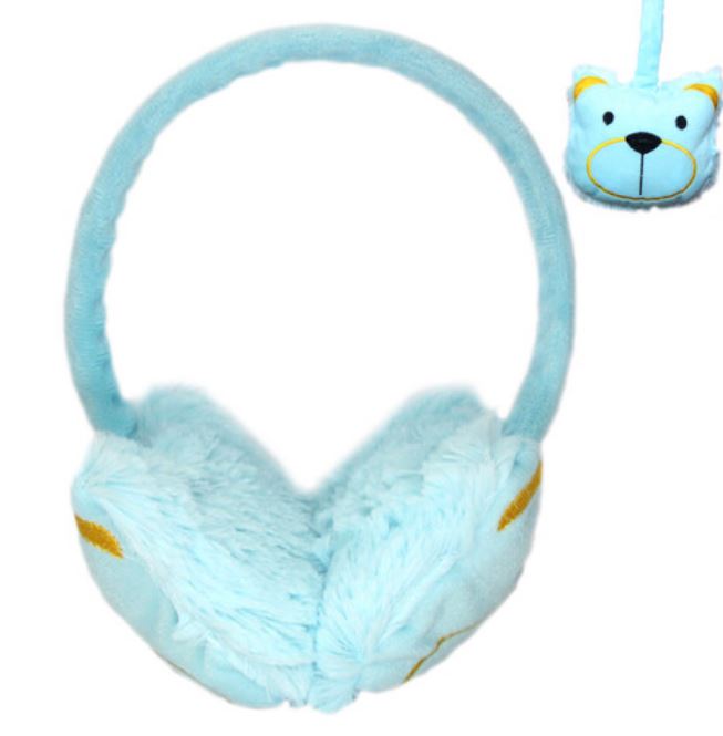 מחממי אוזניים לילדים עשויים פרווה סינתטית לשמירה על אוזניים וחימומם,