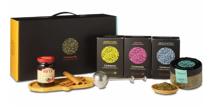 מארז קוקיה המכיל: 
חולטן איכותי 100% נירוסטה.
מארז 20 שקיקי פירמידה - לימונית ולואיזה.
מארז 20 שקיקי פירמידה - צ