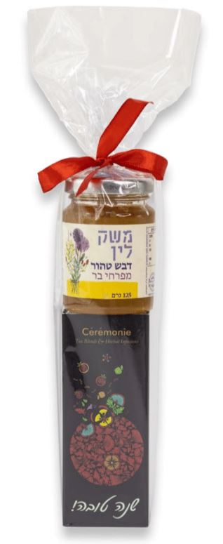 מארז שי קוביות מיני המכיל: 
5 קוביות מיני ב 5 טעמים שונים. 
צנצנת דבש 125 גרם.
