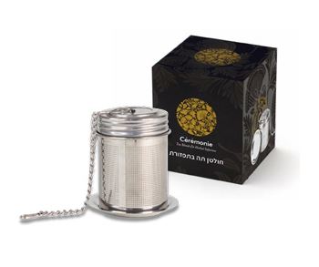 חולטן אישי עם מכסה לתה בתפזורת. 
מידה: 5x6x4.5 ס