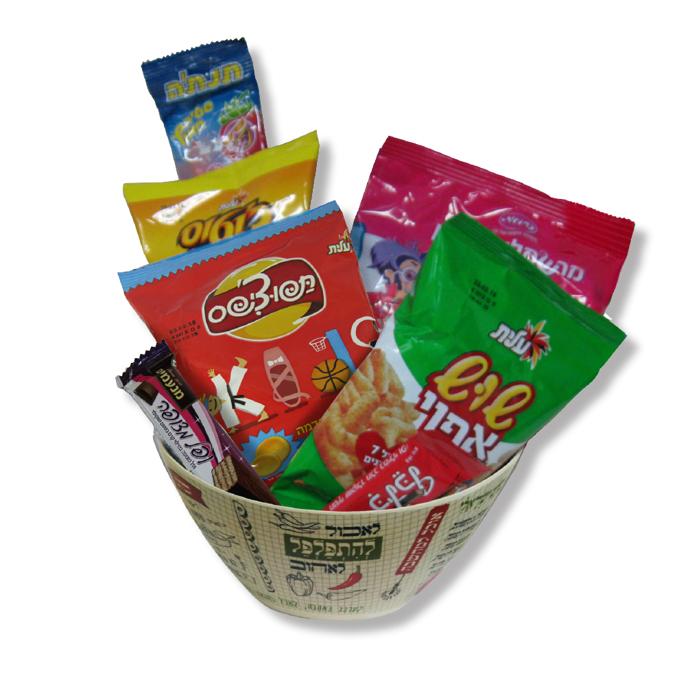 קערת סלט וממתקים לפורים - 
קערת סלט עם מרשמלו, שוש, תפוצ