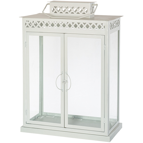 בית חנוכייה מהודר מאלומיניום וזכוכית 52x25x44 ס