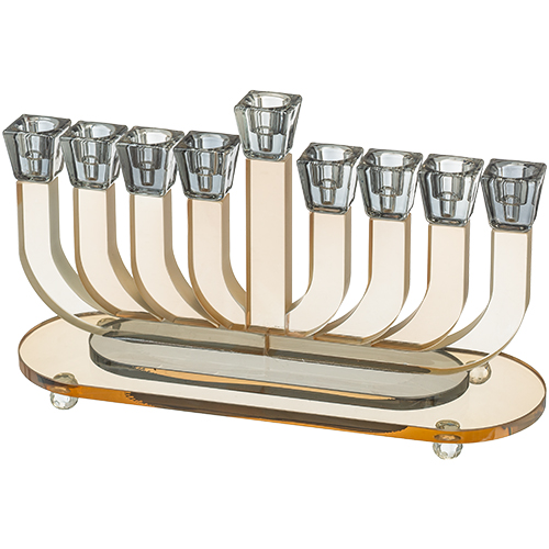 חנוכייה קריסטל מהודרת 18x30 ס