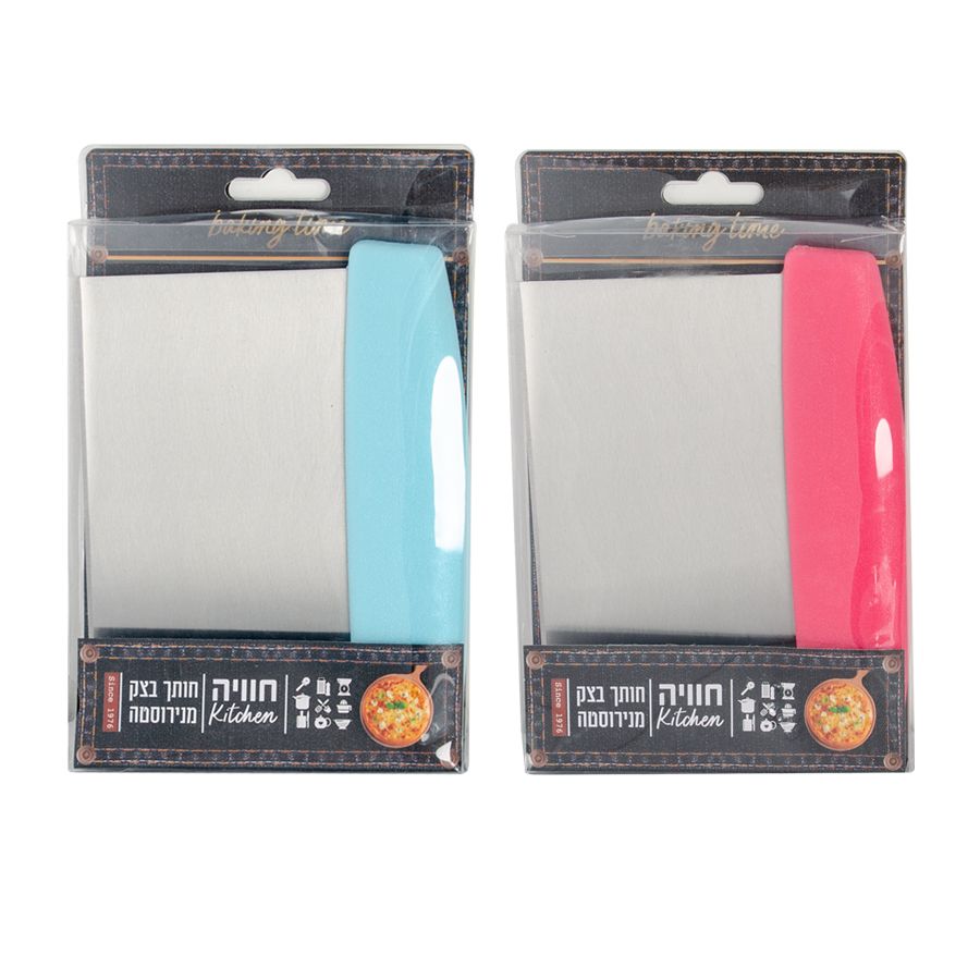 חותך בצק מנירוסטה מקצועי וחד.