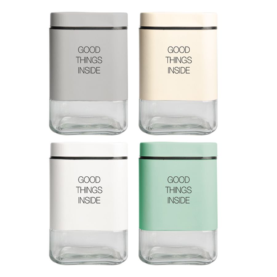 צנצנת זכוכית צבעונית 700 מ"ל. 