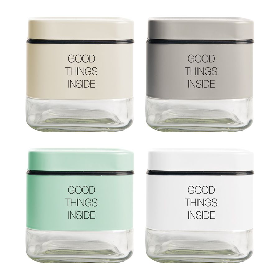 צנצנת זכוכית צבעונית 400 מ"ל. 