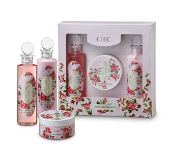 סט שלישיה ורוד סנסס.
מכיל: חמאת גוף, ג