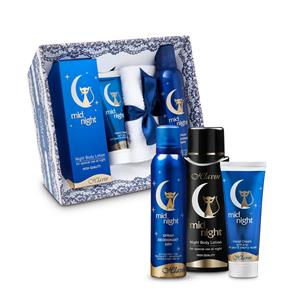 Midnight סלסלה חבצלת השרון, מכילה: 
מגבת פנים איכותית.
קרם גוף 275 מ